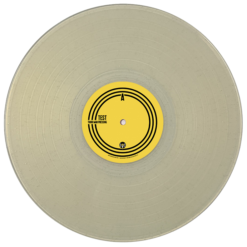 Natural Glitter color vinyl on white background